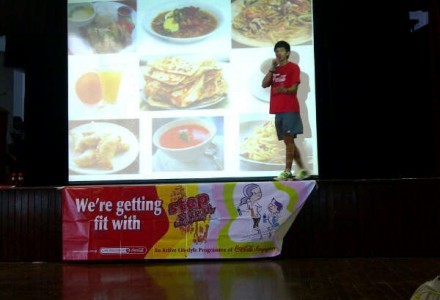 Children are taught by Coca-Cola about food, fitness and fatness through the Step With It®, Singapore! programme